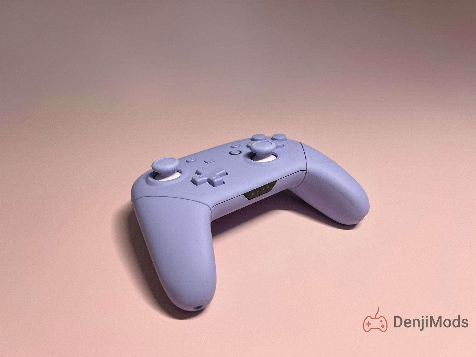 Custom Matte Purple Nintendo Switch Pro Controller with pastel color and soft touch feel.