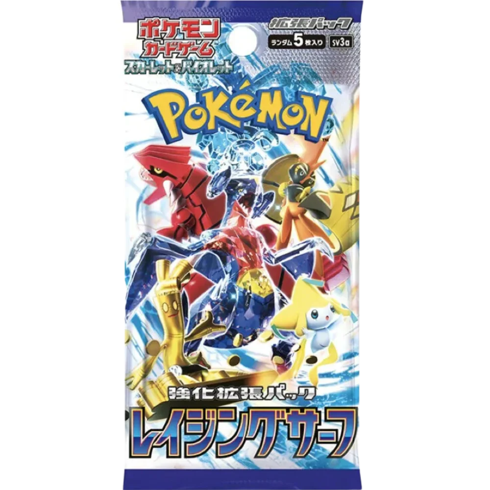 Pokémon Raging Surf Japanese Booster Box - SV3a featuring dynamic new cards and legendary Pokémon.