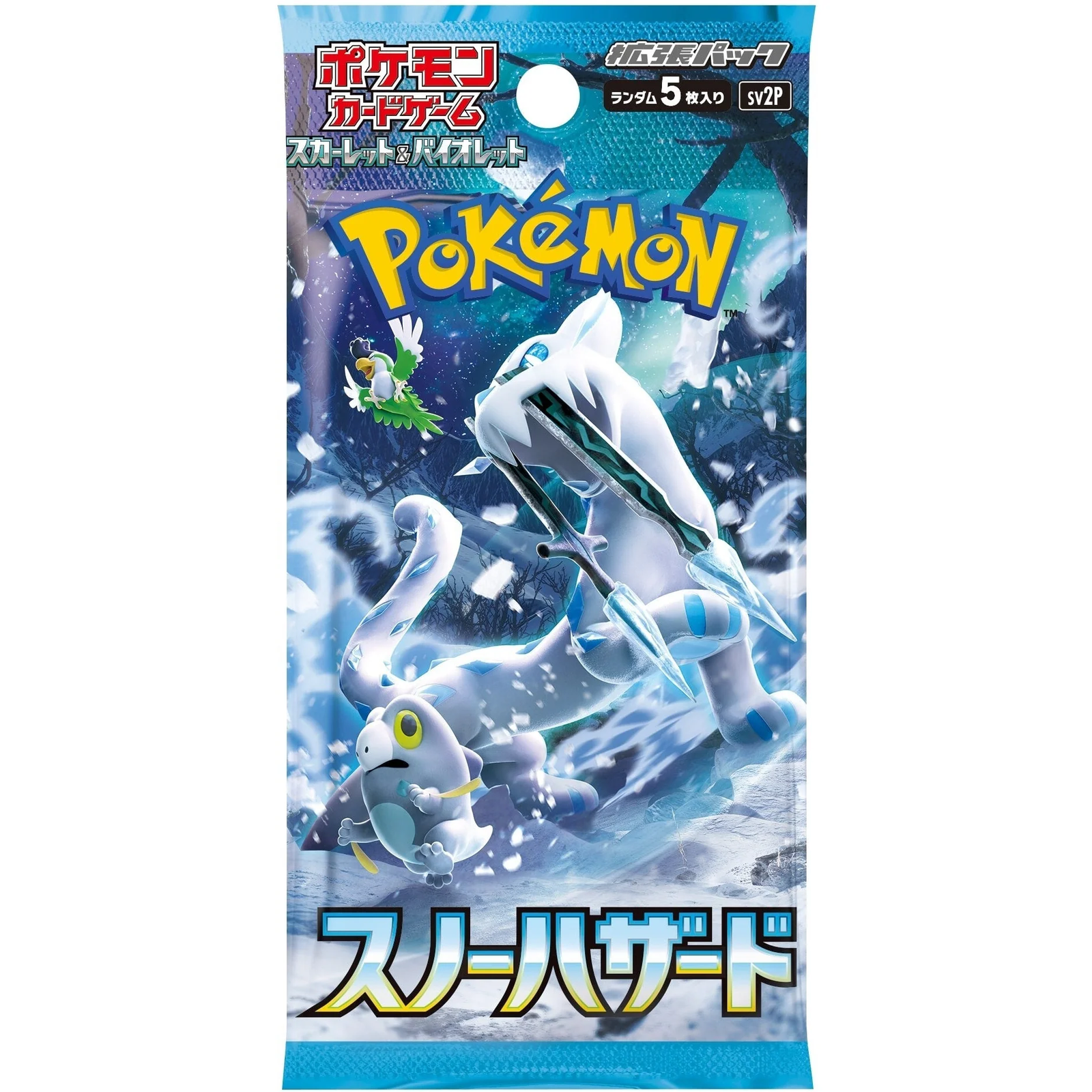 Pokémon Snow Hazard Japanese Booster Box - SV2P packaging featuring dynamic artwork.