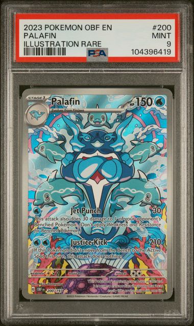 2023 Pokémon Obsidian Flames EN-OBF #200 Palafin Illustration Rare PSA 9