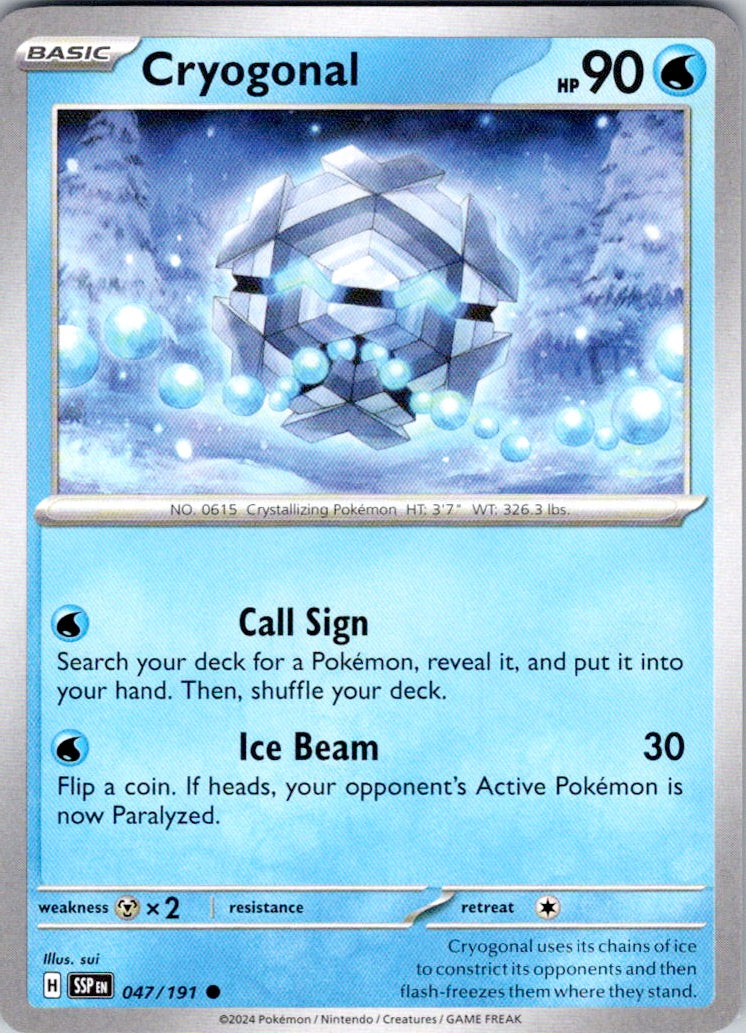 Cryogonal (047/191) [SV08: Surging Sparks]