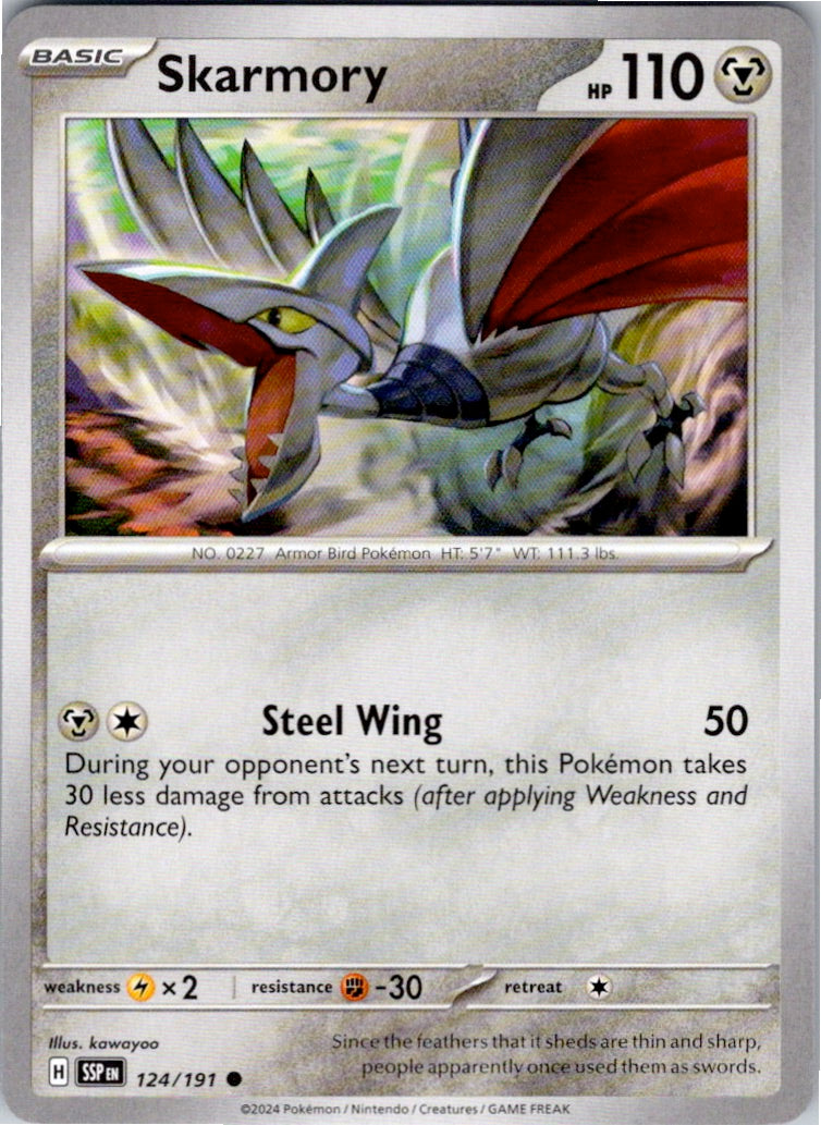 Skarmory (124/191) [SV08: Surging Sparks]