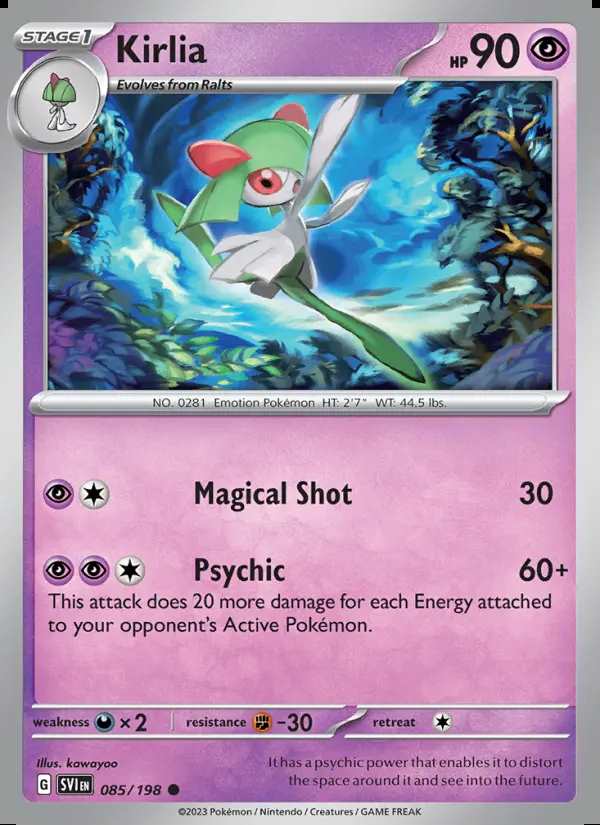 085 Kirlia Reverse Holo - Denji Collectables - Pokémon Cards