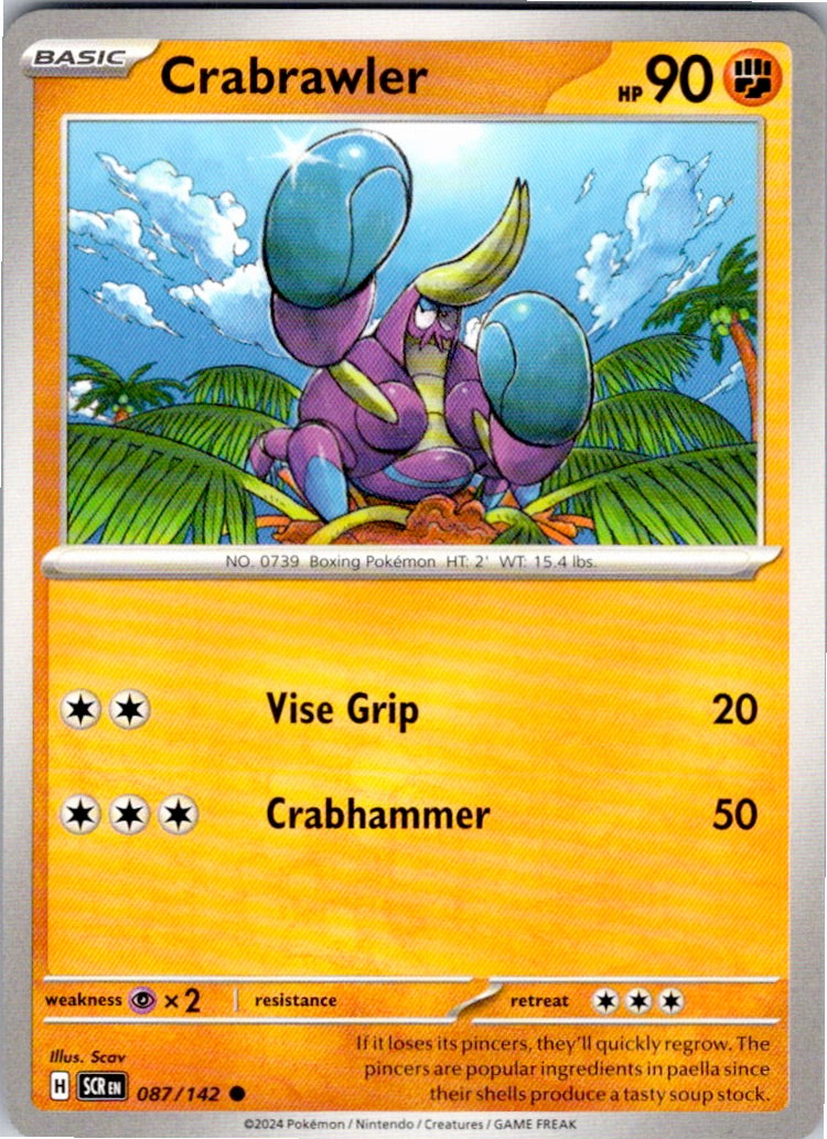 Crabrawler (087/142) [SV07: Stellar Crown]