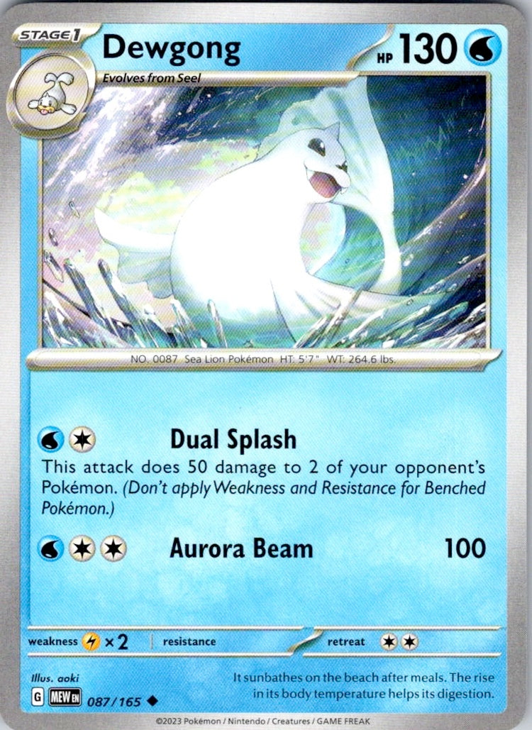 Dewgong (087/165) [SV: Scarlet & Violet 151]