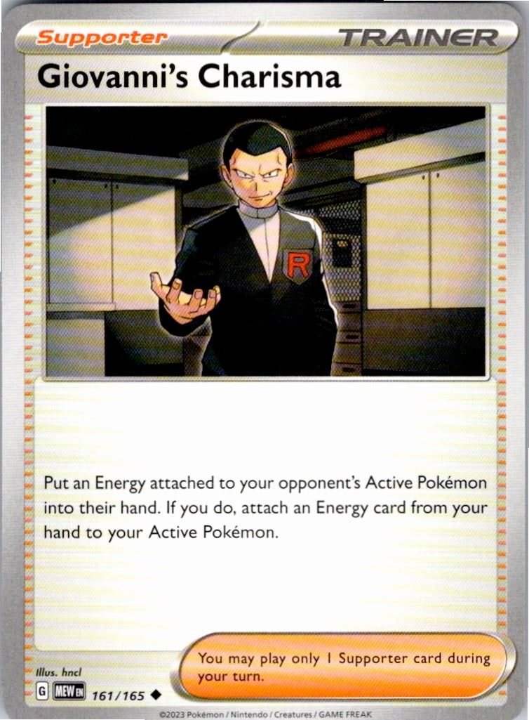 Giovanni's Charisma (161/165) [SV: Scarlet & Violet 151]