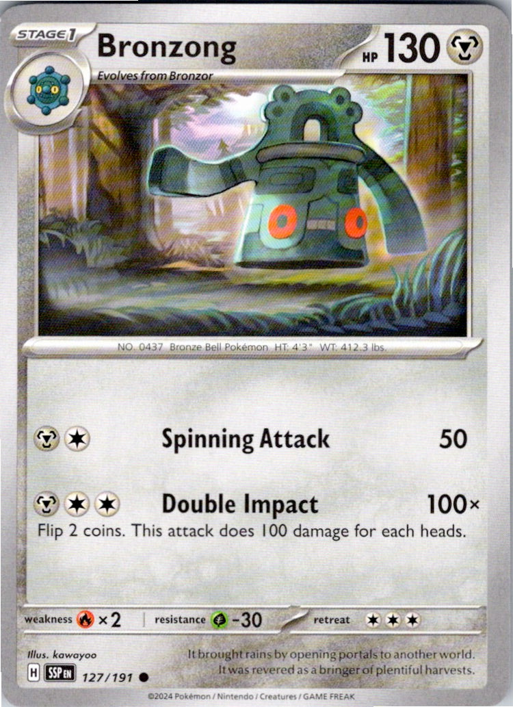 Bronzong (127/191) [SV08: Surging Sparks]