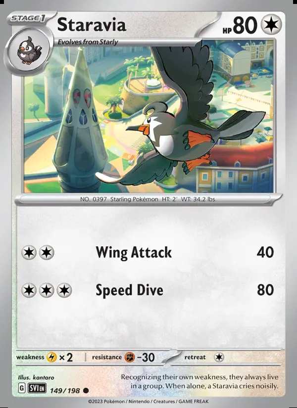 149 Staravia Reverse Holo - Denji Collectables - Pokémon Cards