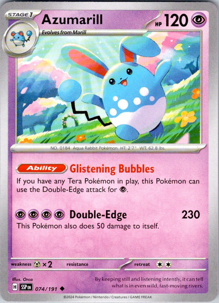 Azumarill (074/191) [SV08: Surging Sparks]