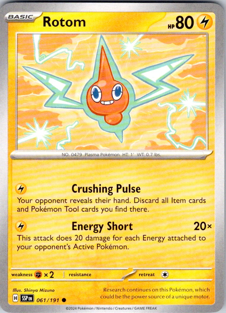 Rotom (061/191) [SV08: Surging Sparks]