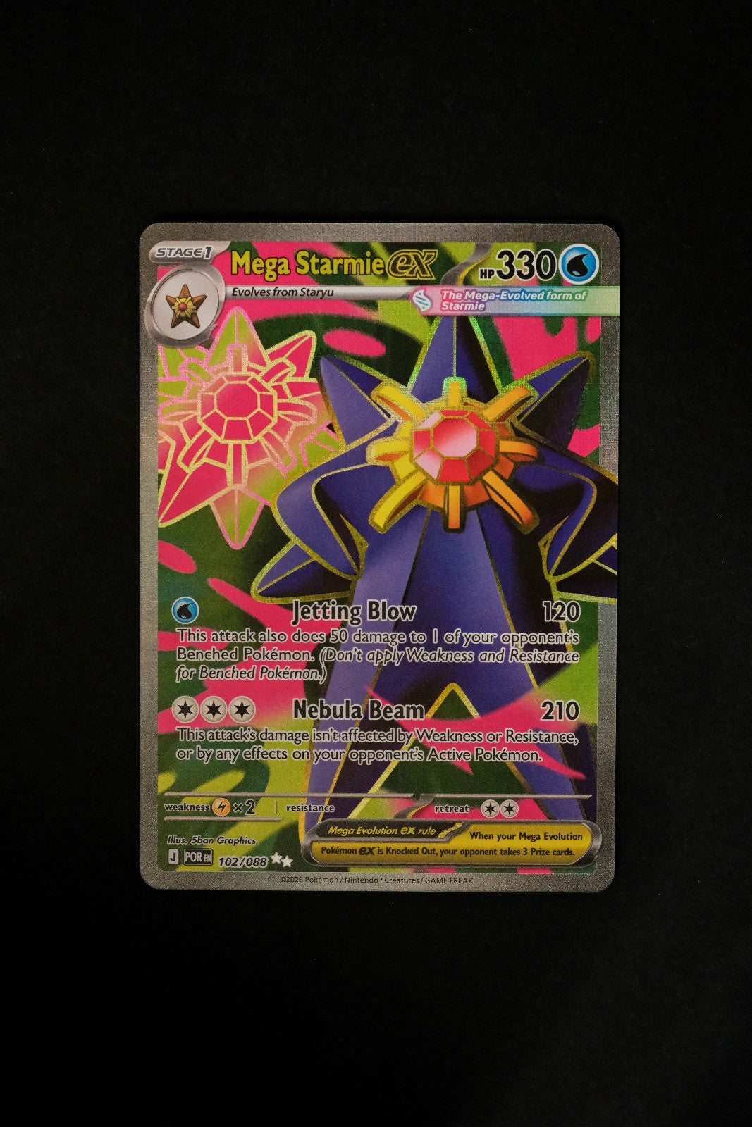 Mega Starmie ex (102/088) [Perfect Order]