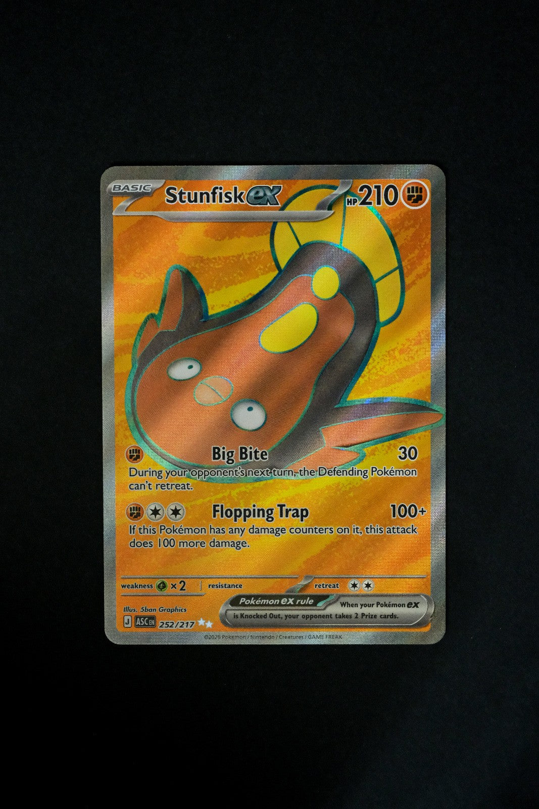 Stunfisk ex (252/217) [Ascended Heroes]