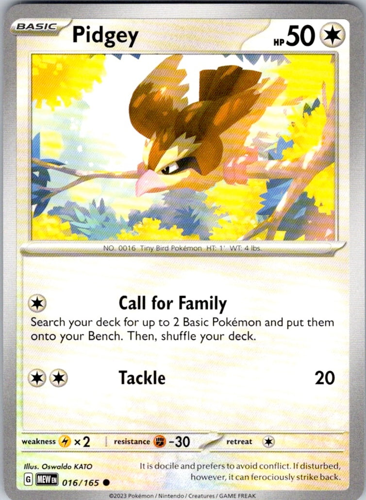 Pidgey (016/165) [SV: Scarlet & Violet 151]