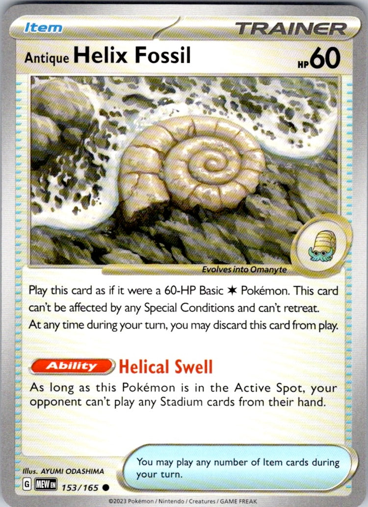 Antique Helix Fossil (153/165) [SV: Scarlet & Violet 151]