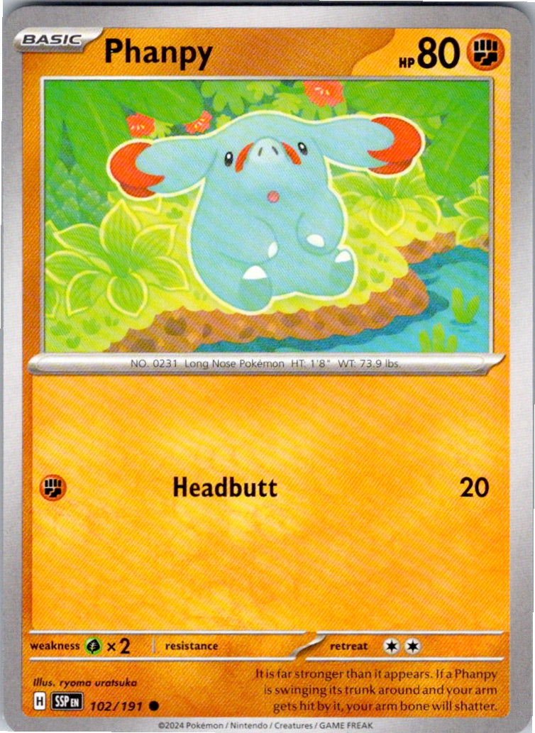 Phanpy (102/191) [SV08: Surging Sparks]