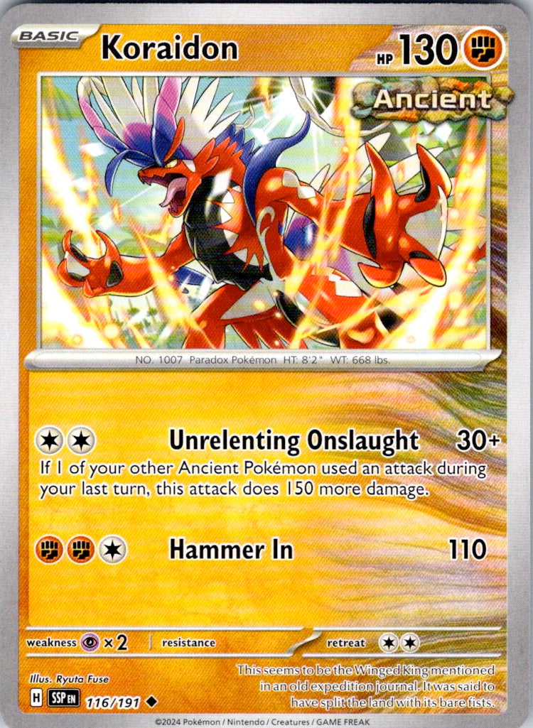 Koraidon (116/191) [SV08: Surging Sparks]