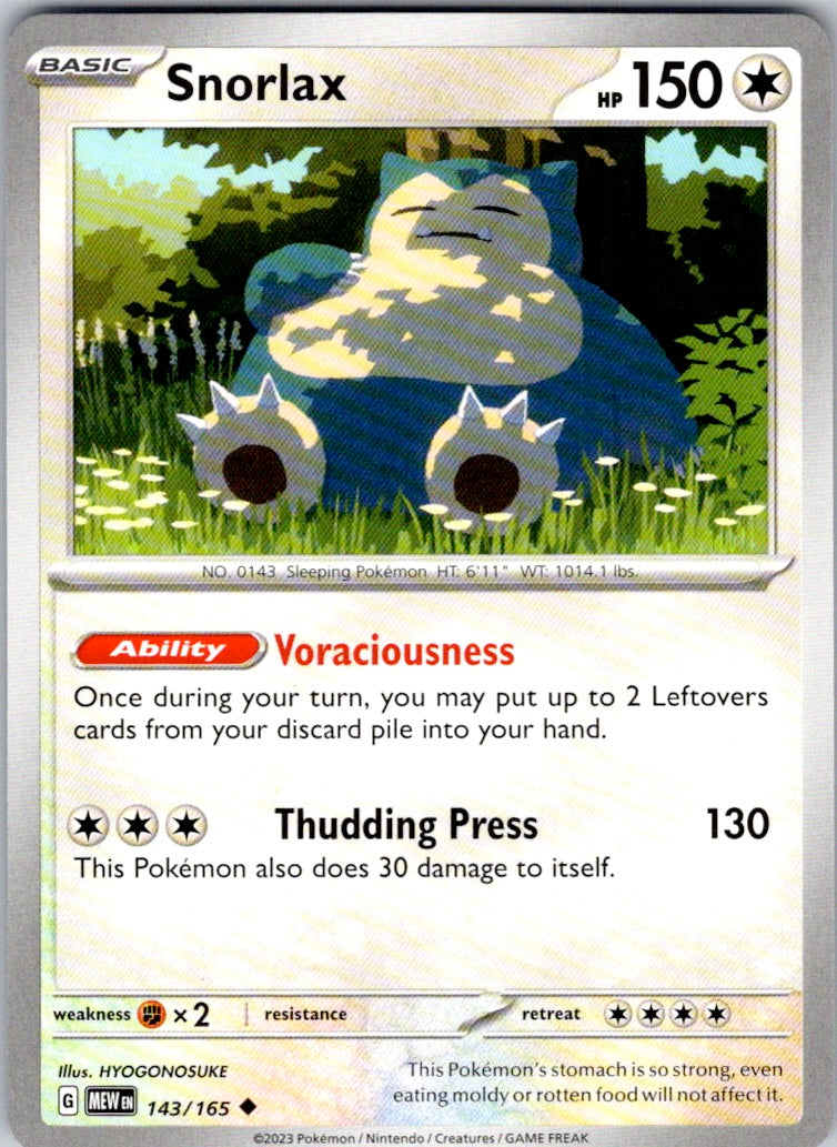 Snorlax (143/165) [SV: Scarlet & Violet 151]