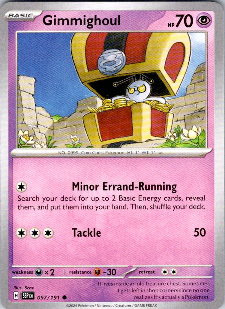 Gimmighoul (097/191) [SV08: Surging Sparks]