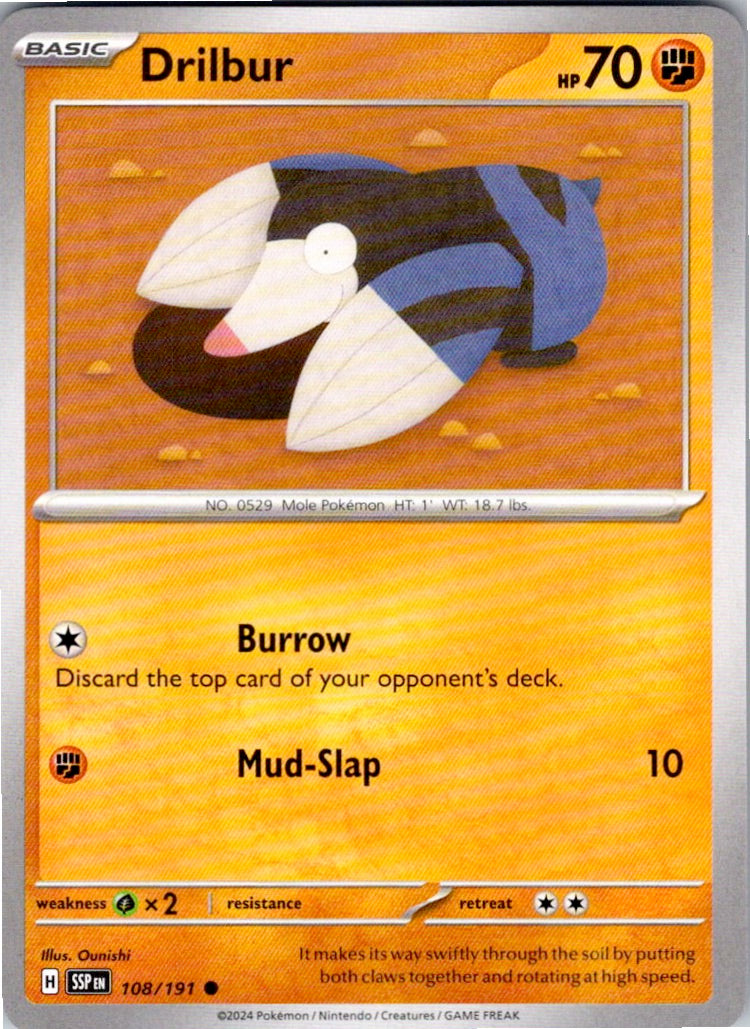 Drilbur (108/191) [SV08: Surging Sparks]