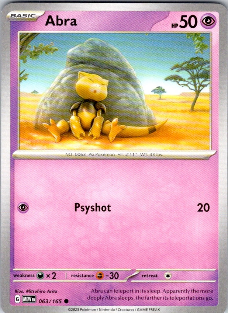 Abra (063/165) [SV: Scarlet & Violet 151]