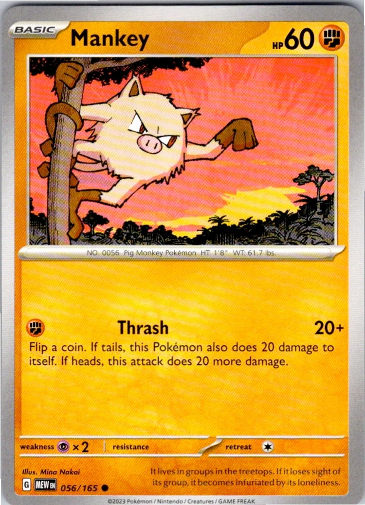 Mankey (056/165) [SV: Scarlet & Violet 151]