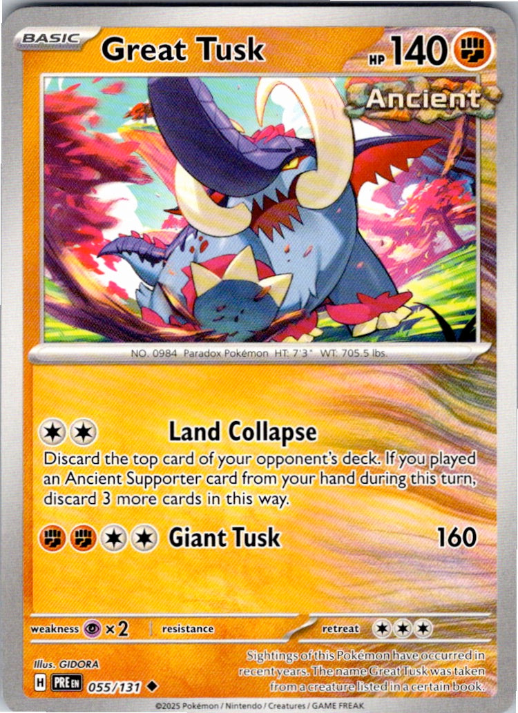 Great Tusk (055/131) [SV: Prismatic Evolutions]