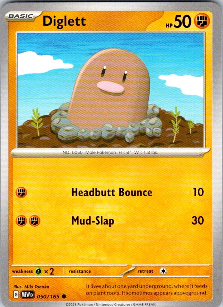 Diglett (050/165) [SV: Scarlet & Violet 151]