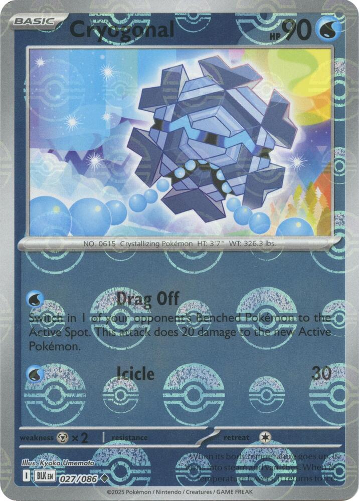 Cryogonal (Poke Ball Pattern) (027/086) [Black Bolt]