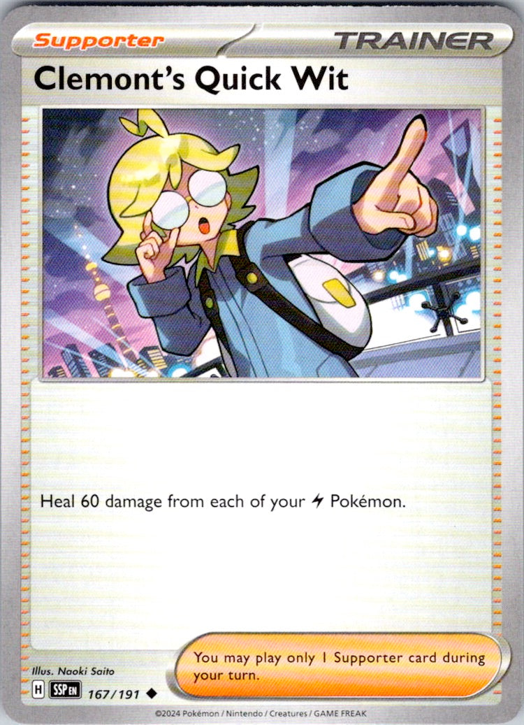 Clemont's Quick Wit (167/191) [SV08: Surging Sparks]