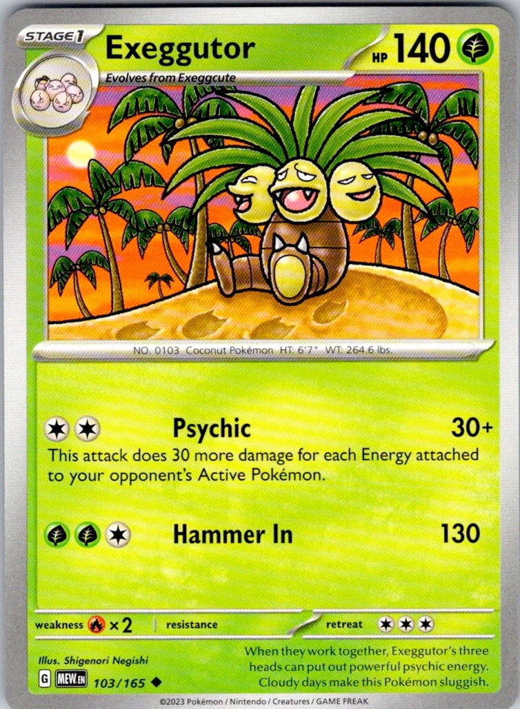Exeggutor (103/165) [SV: Scarlet & Violet 151]