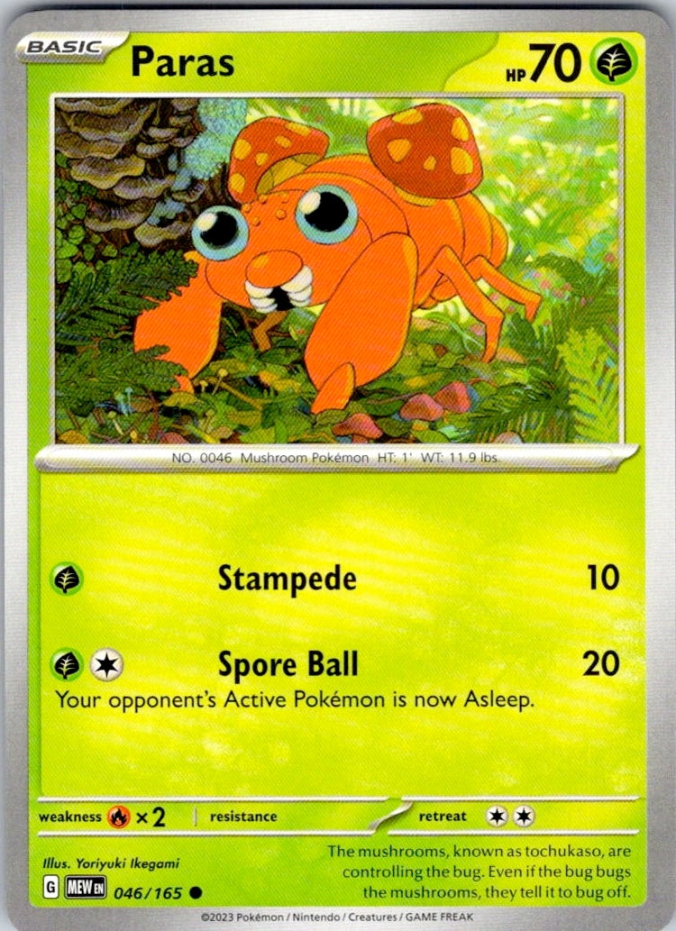 Paras (046/165) [SV: Scarlet & Violet 151]