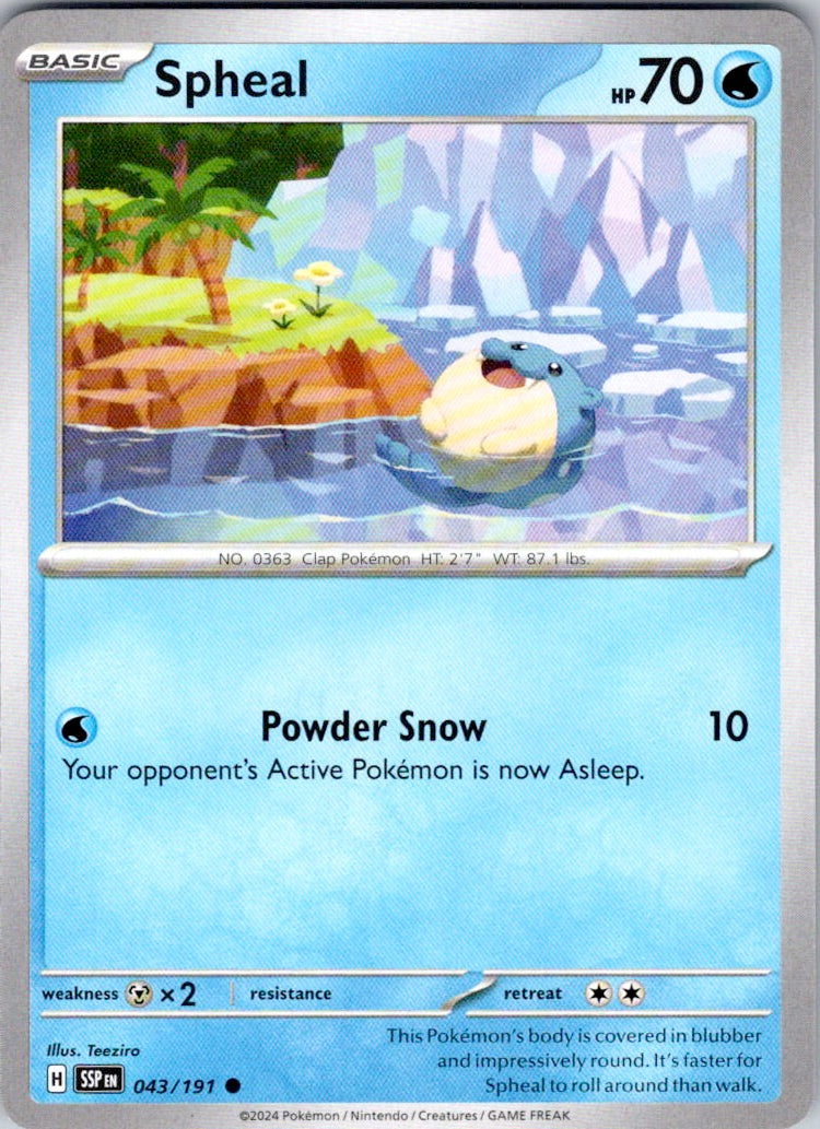 Spheal (043/191) [SV08: Surging Sparks]