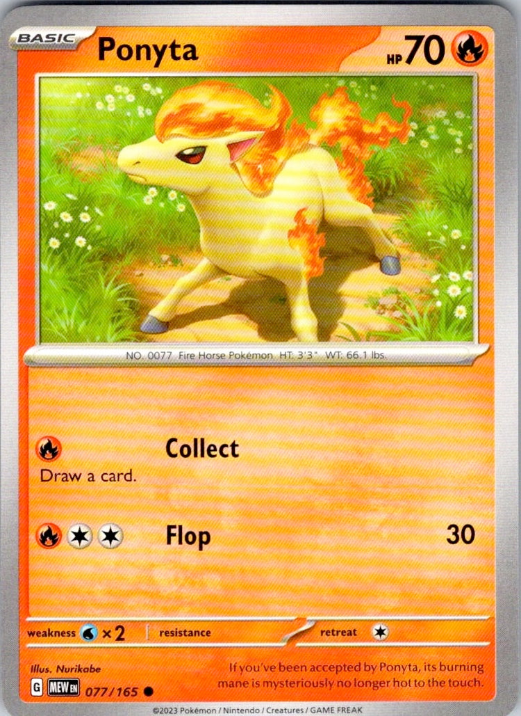 Ponyta (077/165) [SV: Scarlet & Violet 151]