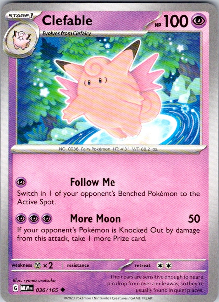 Clefable (036/165) [SV: Scarlet & Violet 151]