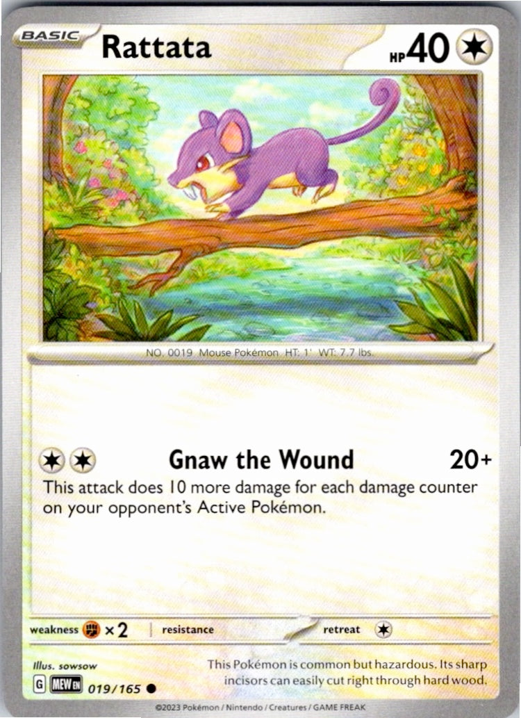 Rattata (019/165) [SV: Scarlet & Violet 151]