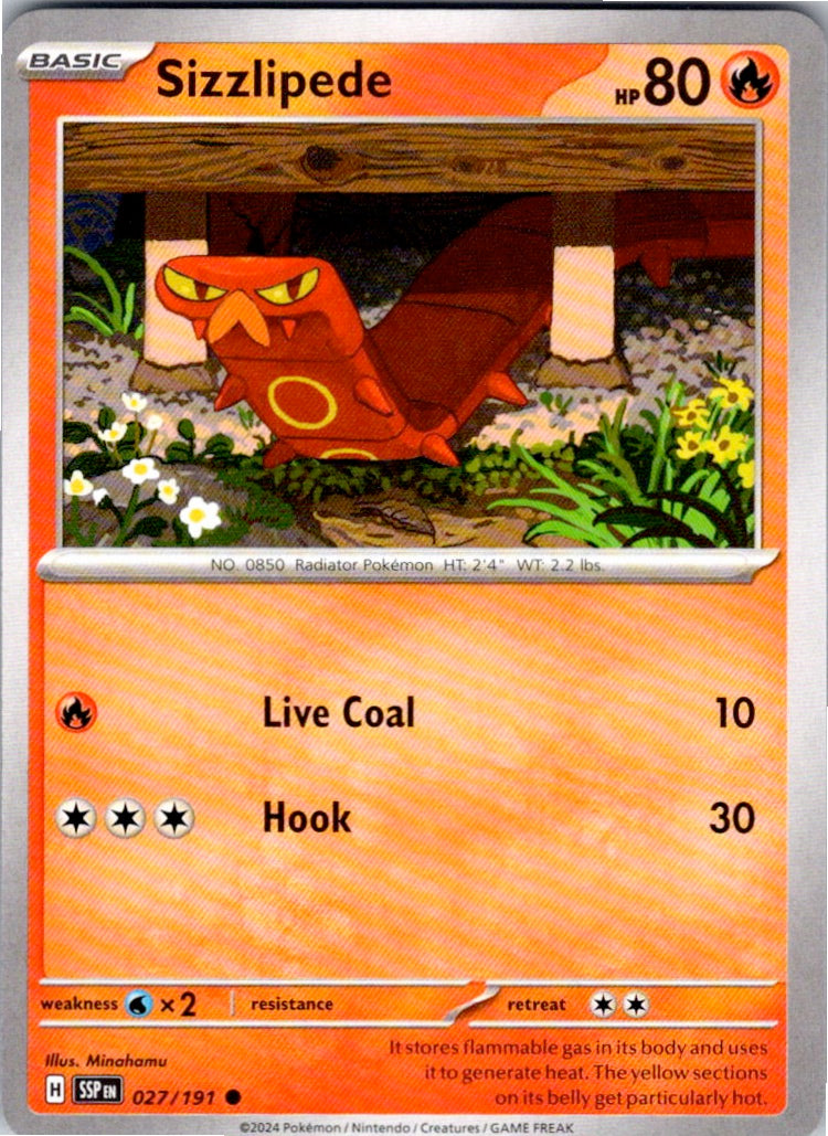Sizzlipede (027/191) [SV08: Surging Sparks]