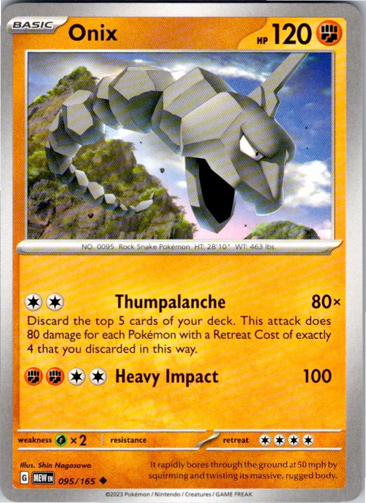 Onix (095/165) [SV: Scarlet & Violet 151]