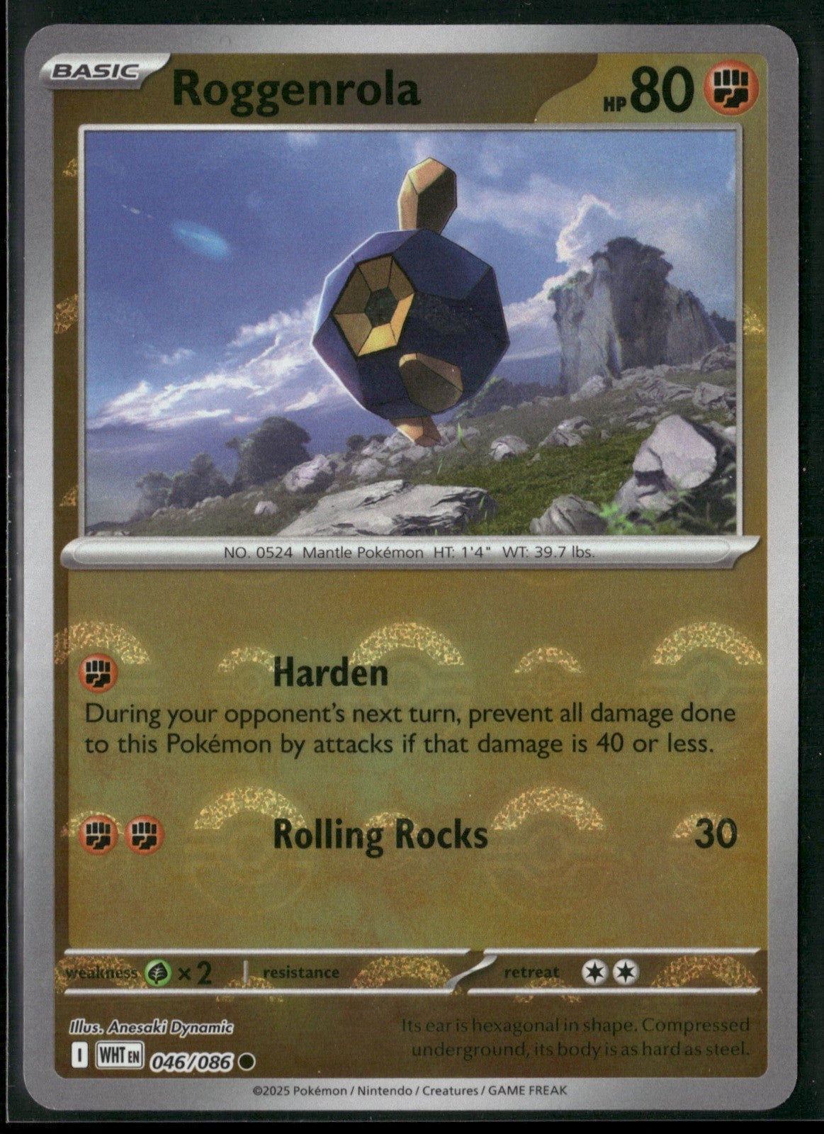 Roggenrola (Poke Ball Pattern) (046/086) [White Flare]