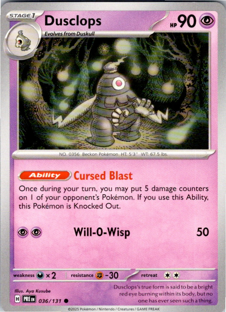 Dusclops (036/131) [SV: Prismatic Evolutions]