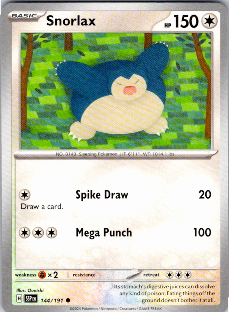 Snorlax (144/191) [SV08: Surging Sparks]