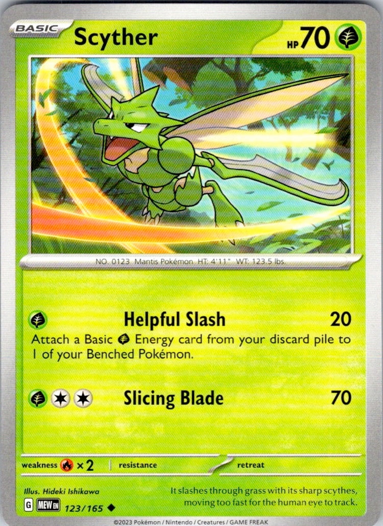 Scyther (123/165) [SV: Scarlet & Violet 151]