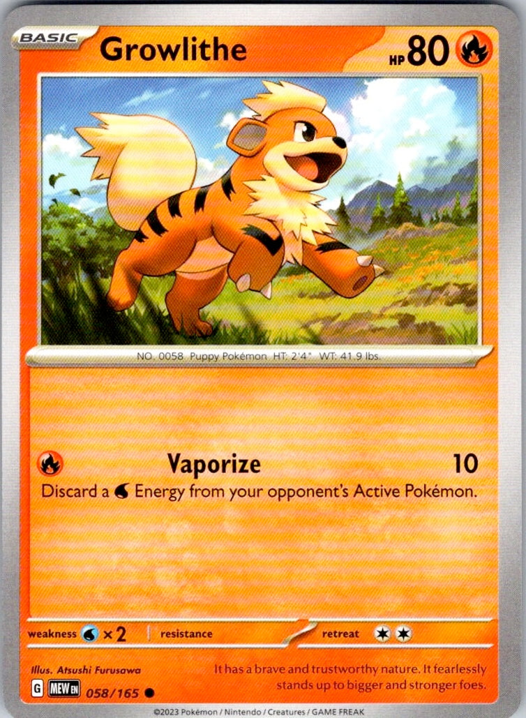 Growlithe (058/165) [SV: Scarlet & Violet 151]