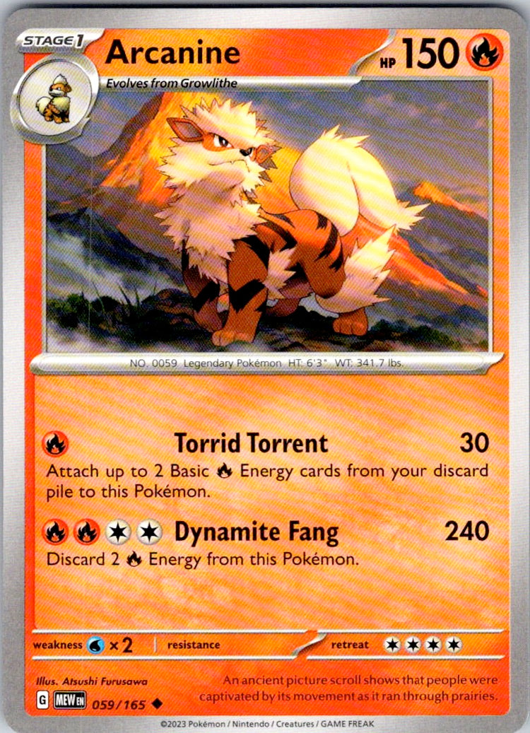 Arcanine (059/165) [SV: Scarlet & Violet 151]