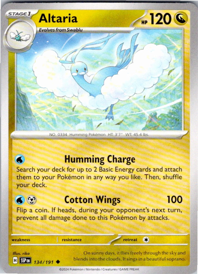 Altaria (134/191) [SV08: Surging Sparks]