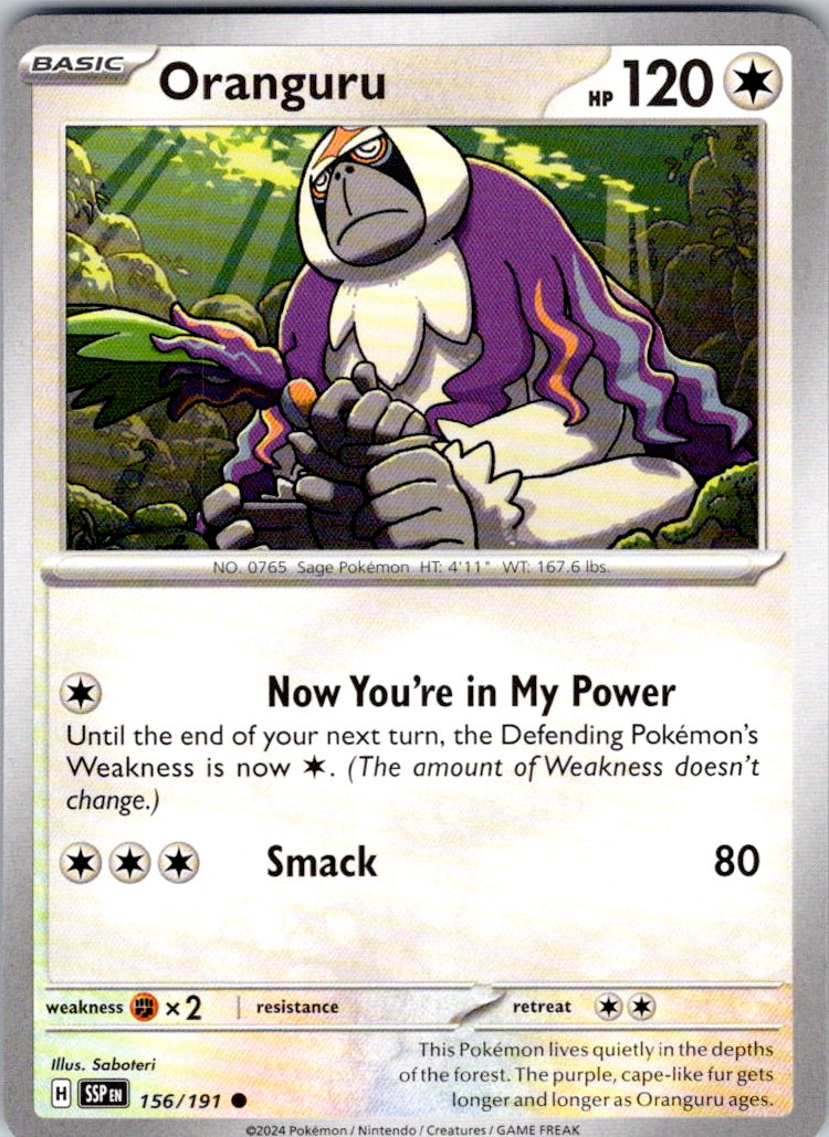 Oranguru (156/191) [SV08: Surging Sparks]