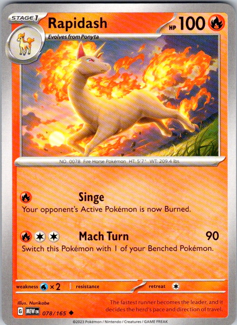 Rapidash (078/165) [SV: Scarlet & Violet 151]