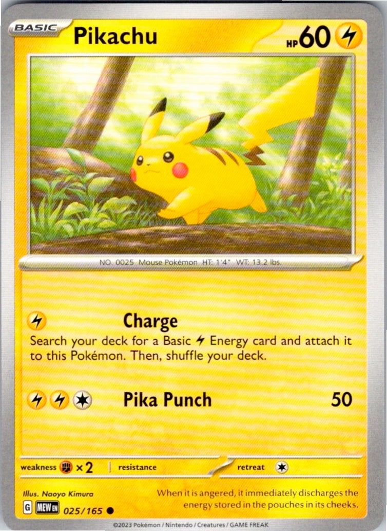 Pikachu (025/165) [SV: Scarlet & Violet 151]