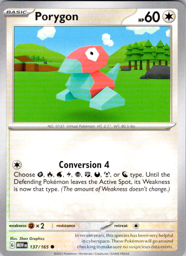 Porygon (137/165) [SV: Scarlet & Violet 151]