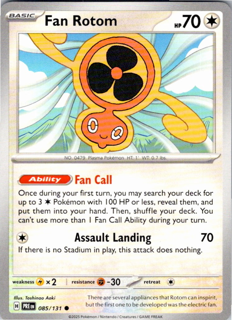 Fan Rotom (085/131) [SV: Prismatic Evolutions]