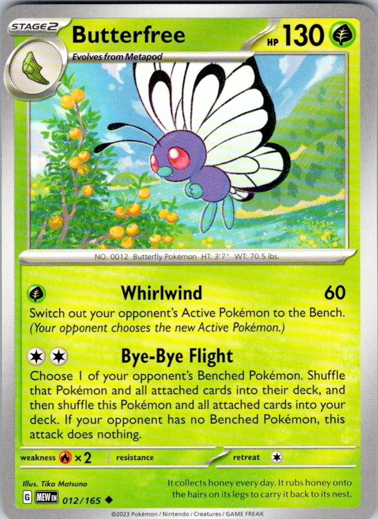 Butterfree (012/165) [SV: Scarlet & Violet 151]
